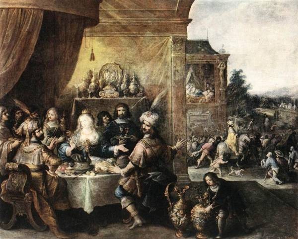 FRANCKEN Frans II Feast Of Esther